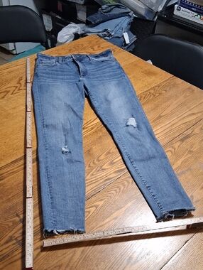 KUT FROM THE KLOTH Jeans Womens 2 BLUE Pants Preowned Used Denim Ripped Skinny ?